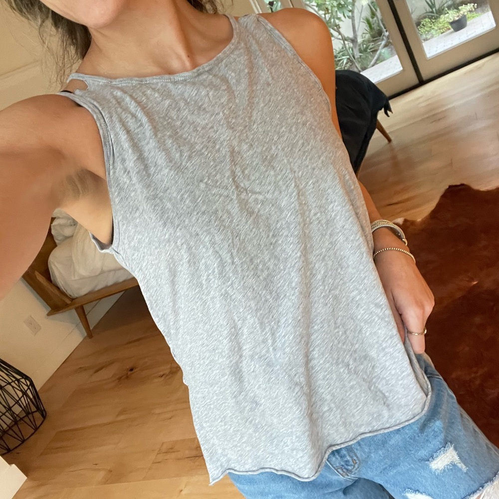 All Saints Basic Gray Tank Top